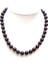 10-11 mm Qingmos Yuvarlak Doğal Kahverengi Granat Kolye ile Kadınlar Için Hakiki Taş Chokers 17 "takı Yakası Femme NEC5786 (Yurt Dışından) 1