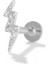 S26 Konserve Tragus Piercing Saplama Küpeler Wometerling Gümüş Kübik Zirkonya Labret Dudak Yüzük Kıkırdak Küpe Takı 1 Adet (Yurt Dışından) 1