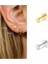 S26 Konserve Tragus Piercing Saplama Küpeler Wometerling Gümüş Kübik Zirkonya Labret Dudak Yüzük Kıkırdak Küpe Takı 1 Adet (Yurt Dışından) 4