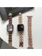Apple Watch 2/3/4/5/6/7/8/9/SE42-44-45-49MM Lüks Metal Deri Paslanmaz Kordon Modern Fit 2