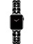 Apple Watch 2/3/4/5/6/7/8/9/SE42-44-45-49MM Lüks Metal Deri Paslanmaz Kordon Modern Fit 2