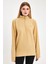 Kadın Sweatshirt, Bej Sweatshirt, Fermuar Yakalı Sweatshirt, Oversize Sweatshirt 5