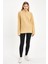 Kadın Sweatshirt, Bej Sweatshirt, Fermuar Yakalı Sweatshirt, Oversize Sweatshirt 1