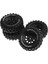 4 Adet 93MM Metal 1.9 Inç Beadlock Jant Lastik Lastik Seti 1/10 Rc Paletli Araba, Oluklu Adaptör, Siyah (Yurt Dışından) 1