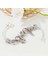 16CM Tarzı No.41 Boyutu Moda Sonsuza Kadar Aşk Boncuk Charm Bilezikler Kadınlar Için Gümüş Renk Zincir Bilezikler Olarak Çift Noel Jeweley Pulseira Hediye (Yurt Dışından) 3