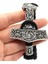 23CM Tarzı Tıwaz Thor Çekiç Mjolnir Düğüm Charm Siyah Halat Viking Bilezik Erkek Kadın Takı Iskandinav Runes Boncuk Aksesuarları (Yurt Dışından) 1
