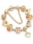 17CM Tarzı GD014 Eovn Otantik Altın Renk Arılar Dangles Charm Bilezik Beyaz Kristal Boncuklar Güzel Bilezik Kadınlar Çocuklar Için Doğum Günü Hediyeleri (Yurt Dışından) 1