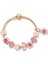 18CM Tarzı B20005 Sıcak Satış Kristal Kalp Charm Bilezik Kadınlar Için Pulseras Mujer Altın Renk Retiküler Top Boncuk Bilezik Femme Hediye Dıy Takı (Yurt Dışından) 1