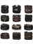 BR22Y0225 Trendy Örgülü Wrap Deri Bilezik Erkekler Vintage Çapraz Dambıl Gitar Charm Ahşap Boncuklar Erkek Bilekliği Takı Pulsera Hombre (Yurt Dışından) 2