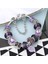 16CM Tarzı STILA15 Brace Code Mor Kristal Boncuklu ve Kelebek Kolyeli Bileklik Kadın Hediyeleri Için Mor Charm Bileklik (Yurt Dışından) 4