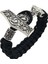 21CM Tarzı Ansuz Thor Çekiç Mjolnir Düğüm Charm Siyah Halat Viking Bilezik Erkek Kadın Takı Iskandinav Runes Boncuk Aksesuarları (Yurt Dışından) 4