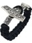 21CM Tarzı Thurisaz Thor Çekiç Mjolnir Düğüm Charm Siyah Halat Viking Bilezik Erkek Kadın Takı Iskandinav Runes Boncuk Aksesuarları (Yurt Dışından) 1