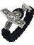 23CM Tarzı Jera Thor Çekiç Mjolnir Düğüm Charm Siyah Halat Viking Bilezik Erkek Kadın Takı Iskandinav Runes Boncuk Aksesuarları (Yurt Dışından) 1