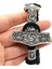 21CM Tarzı Wunjo Thor Çekiç Mjolnir Düğüm Charm Siyah Halat Viking Bilezik Erkek Kadın Takı Iskandinav Runes Boncuk Aksesuarları (Yurt Dışından) 2