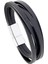 23CM Tarzı CB100-2 Lüks Çok Renkli Stil Tasarım Clatainless Çelik Erkek Deri Bileklik Siyahkahverengi cm Yakışıklı Erkek Hediyelerini Seçin (Yurt Dışından) 2