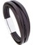 23CM Tarzı CB093-2 Lüks Çok Renkli Stil Tasarım Clatainless Çelik Erkek Deri Bileklik Siyahkahverengi cm Yakışıklı Erkek Hediyelerini Seçin (Yurt Dışından) 1