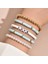 No.6 Boyutu Moda Gökkuşağı Istiflenebilir Bilezikler Kadınlar Için Set Kalp Charm Yumuşak Kil Çömlek Katmanlı Boncuk Zincir Bileklik Kadın Boho Takı (Yurt Dışından) 1