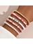 No.5 Boyutu Moda Gökkuşağı Istiflenebilir Bilezikler Kadınlar Için Set Kalp Charm Yumuşak Kil Çömlek Katmanlı Boncuk Zincir Bileklik Kadın Boho Takı (Yurt Dışından) 1
