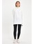 Kadın Sweatshirt, Beyaz Sweatshirt, Fermuar Yakalı Sweatshirt, Oversize Sweatshirt 1