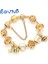 17CM Tarzı GD021 Eovn Otantik Altın Renk Arılar Dangles Charm Bilezik Beyaz Kristal Boncuklar Güzel Bilezik Kadınlar Çocuklar Için Doğum Günü Hediyeleri (Yurt Dışından) 5