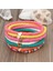 No.11 Boyutu Moda Gökkuşağı Istiflenebilir Bilezikler Kadınlar Için Set Kalp Charm Yumuşak Kil Çömlek Katmanlı Boncuk Zincir Bileklik Kadın Boho Takı (Yurt Dışından) 4