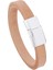 23CM Tarzı CB105-2 Lüks Çok Renkli Stil Tasarım Clatainless Çelik Erkek Deri Bileklik Siyahkahverengi cm Yakışıklı Erkek Hediyelerini Seçin (Yurt Dışından) 1