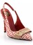 Kırmızı Baskılı Kumaş Kadın Klasik Topuklu Ayakkabı K01455118210 2
