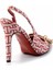 Kırmızı Baskılı Kumaş Kadın Klasik Topuklu Ayakkabı K01455118210 3