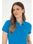 U.S. Polo Assn. Kadın Saks T-Shirt Basic 50285846-VR045 2