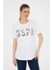 U.S. Polo Assn. Kadın Beyaz Basic T-Shirt 50280020-VR013 1