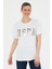 U.S. Polo Assn. Kadın Beyaz Basic T-Shirt 50280020-VR013 3