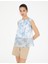 Kadın Mavi Regular Fit Bluz 50284644-Vr036 1
