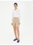 Kadın Beyaz Slim Fit Uzun Kollu Gömlek 50284562-VR013 4