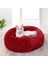 Kravat Boyası Yeşil Stil 50CM Köpek Pet Yatak Kulübesi Yuvarlak Kedi Kış Sıcak Köpek Evi Uyku Tulumu Uzun Peluş Süper Yumuşak Pet Yatak Köpek Yastık Mat Kedi Malzemeleri (Yurt Dışından) 3