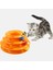 No.6 Tarzı Üç Seviye Evcil Hayvan Kedi Oyuncak Eğitim Eğlence Plakası Yavru Kule Parçaları Disk Kedi Zeka Eğlence Üçlü Disk Kedi Oyuncakları Top (Yurt Dışından) 2