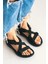 Günlük Unisex Tokalı Sandalet Yastıklı Hafif Tabanlı Çapraz Şerit Outdoor Esnek Ayakkabı 125Ç 1