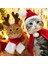 L Tarzı M Beden Sevimli Noel Evcil Hayvan Giysileri Kış Sıcak Köpek Kedi Pelerin Eşarp Kafa Bandı Komik Noel Köpek Yavrusu Kostüm Dekorasyon Pet Malzemeleri (Yurt Dışından) 2