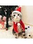 Pelerin Tarzı Pet Noel Giysileri Köpek Kedi Noel Noel Baba Cosplay Kostüm Festivali Sevimli Şapka Önlük Kedi Headdress Boynuz Headgear (Yurt Dışından) 3