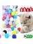 20 Adet Tarzı Pcs Şeker Renk Kedi Köpek Oyuncak Peluş Toplar Yavru Kedi Oyuncakları Interaktif Oyun Topu Yavru Kedi Yumuşak Komik Çeşitli Pet Oyun Oyuncakları (Yurt Dışından) 5