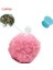 Pembe Tarzı Gerçekçi Hayvan Cıvıl Cıvıl Sesler Kürklü Top Kedi Yavru Oyuncak Ponpon Peluş Top Etkileşimli Kicker Isırmaya Dayanıklı Kitty Molar Oyuncaklar (Yurt Dışından) 4