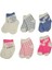 6 Çift Newborn Kız Yeni Doğan ve Bebek Çorabı 0-6 Ay 1