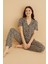 Dreamy Bambu Kumaş Leopar Desenli Kısa Kollu Gömlek Pijama Takımı 3