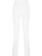 Paçası Yırtmaç Detaylı Skinny Pantolon - Beyaz 5