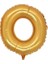 O Harf Altın Folyo Balon 34 Inc 80 cm 1