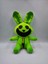 Gülümseyen Yaratıklar Korku Gülümseyen Hayvan Serisi Bebek Pembe Domuz Peluş Oyuncak Oturan Yeşil Tavşan 25CM 140G Vakum Sıkıştırma (Yurt Dışından) 1