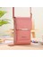 Pembe Tarzı 11X5X19CM Moda Kız Kadın Çanta Yumuşak Deri Cüzdan Dokunmatik Ekran Akıllı Telefon Cep Telefonu Çanta Crossbody Omuz Askısı Çanta Bayan Için (Yurt Dışından) 1