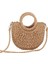 Bej Tarzı El Yapımı Yarım Yuvarlak Rattan Dokuma Hasır Çanta Yaz Kadın Messenger Crossbody Çanta Kızlar Küçük Plaj Çanta (Yurt Dışından) 3