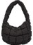 Siyah Stil 24X17X5CM Kadınlar Için Moda Kapitone Omuz Çantaları Tasarımcı Pileli Bulut Mini Çanta Famle Çok Yönlü Küçük Çanta Kadın Çapraz Çanta Tote 가방 (Yurt Dışından) 1