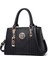 Gri Tarzı Kadın Moda Bagaj ve Çanta Çanta Omuz Bolsos Wome Newembroidery Büyük Kapasiteli Trendy Pu Siyah (Yurt Dışından) 2