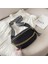 Siyah Bel Çantası Tarzı Yeni Kadın Kemer Çantası Pu Deri Zincir Fanny Paketi Tasarımcı Kadın Messenger Çanta Bir Moda Vahşi Satchel Kadın Bandı Bel Çantası (Yurt Dışından) 1